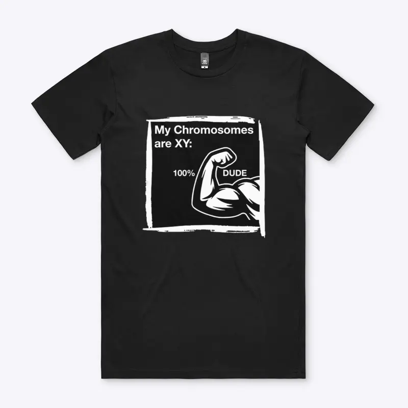 Men's 'Chromosomes are XY' Tee - Black